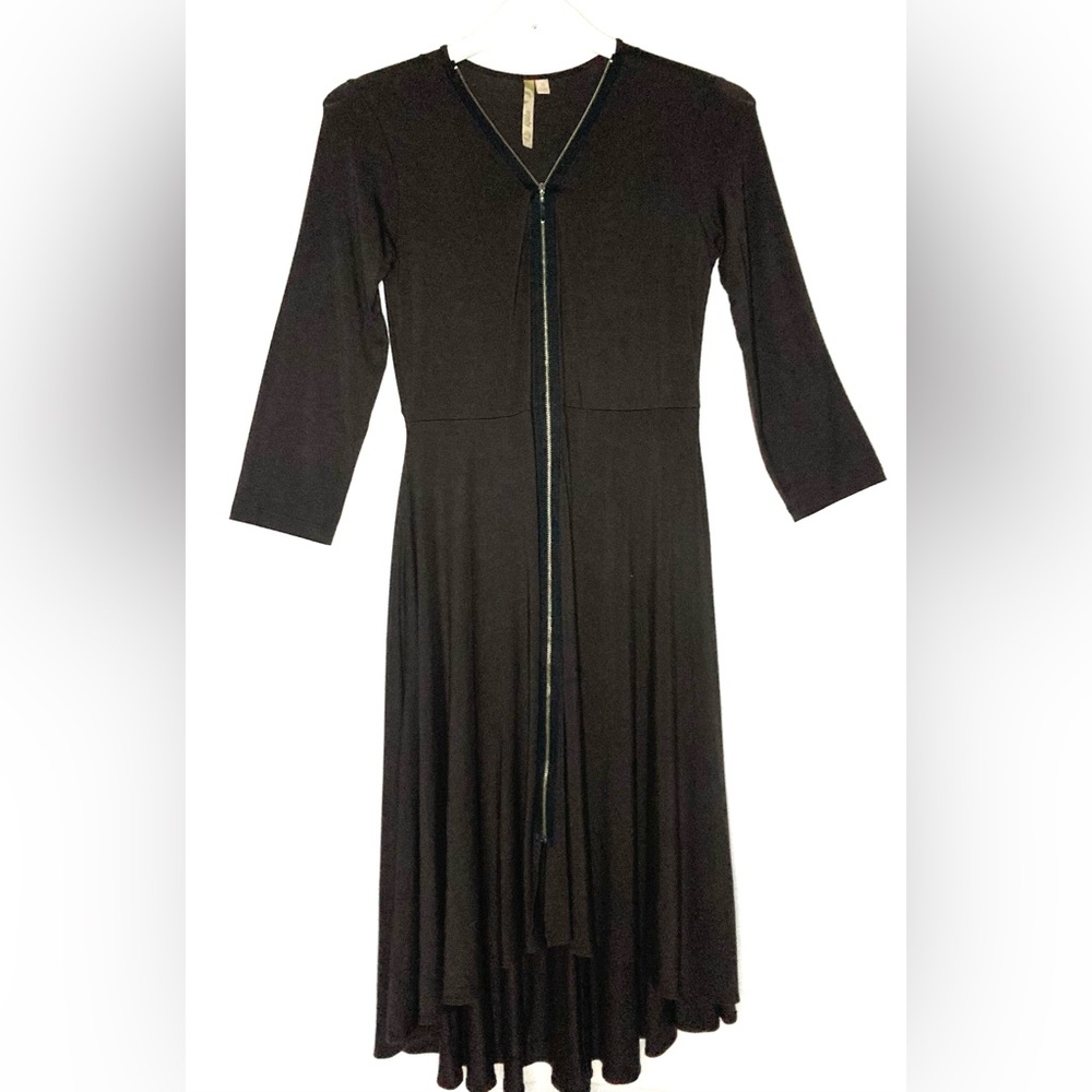 Comfy USA Elegant Black Long Sleeve Dress